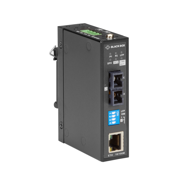 Black Box Lmc280 Series Fast Ethernet Industrial Media Converter - Single-Mode LMC282A